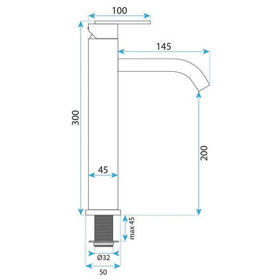 Bateria Umywalkowa Wysoka ONTARIO Tytan