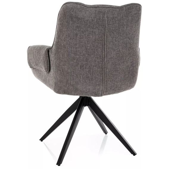 Krzesło GIO Szary/Czarny Mat