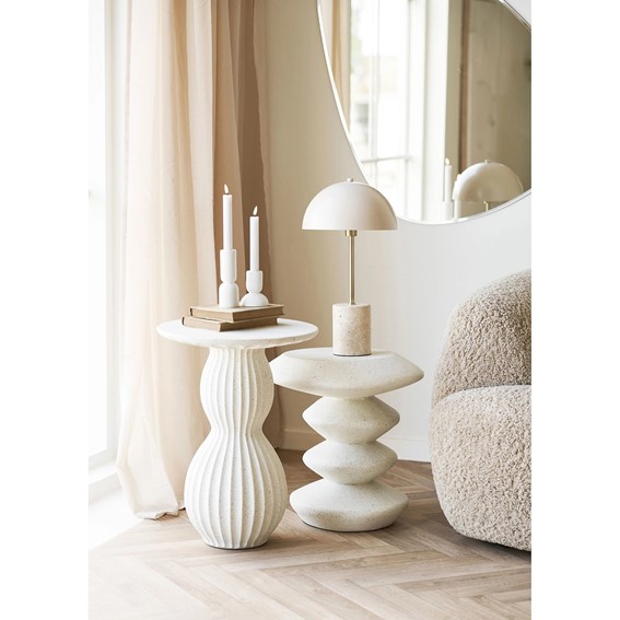 Stolik Kawowy BLACKBURN fi43 Biały