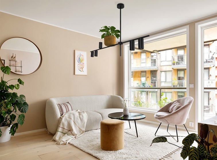 Lampa Wisząca ROCCO K-4757 z Kwietnikiem Czarny