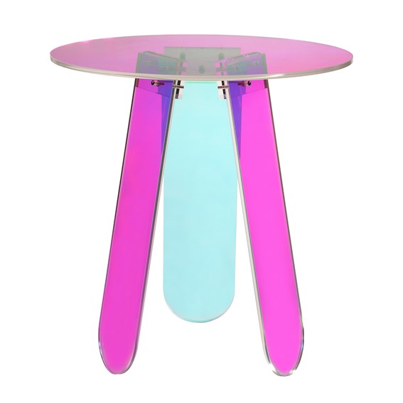 Stolik MODIG M75-45 fi45 Wielokolorowy/Transparentny