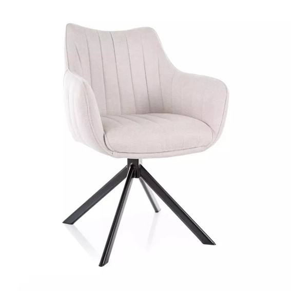 Krzesło AZALIA Brego Czarny/Jasny Beżowy 22