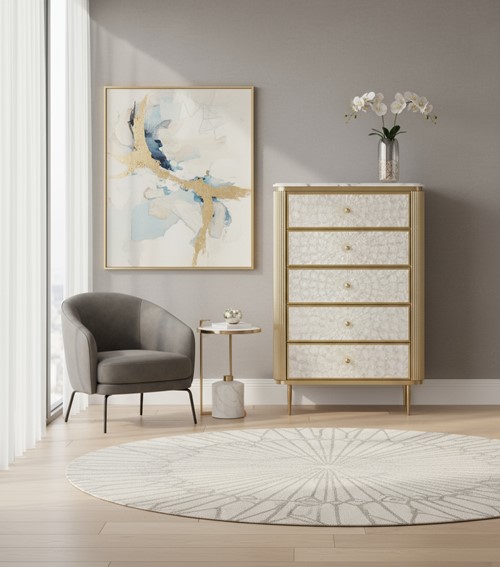 Komoda STILIG ST911 Złoty