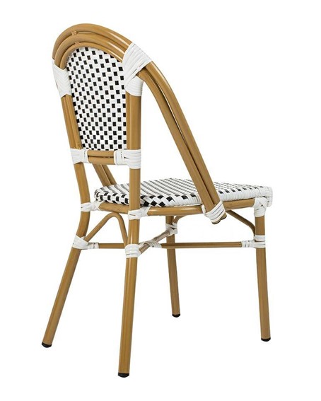 Krzesło CAFE PARIS Białe Rattan
