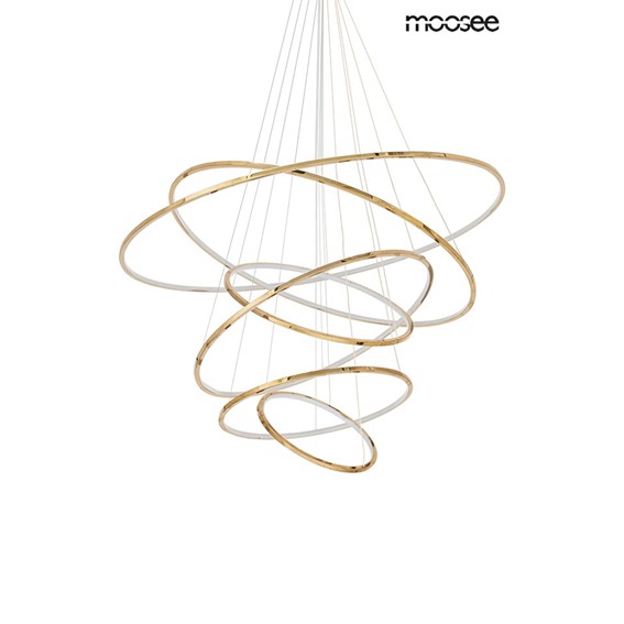 Lampa Wisząca RING SLIM XL Złoty/Biały