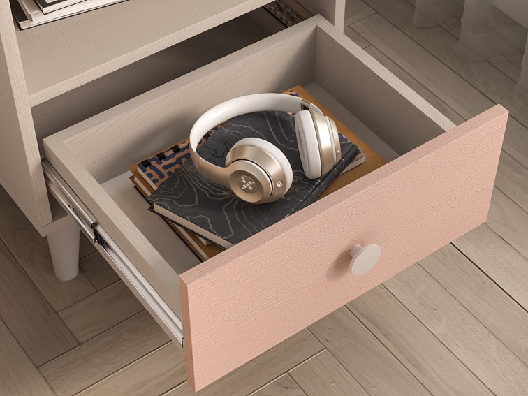 Szafka nocna MEVEL 10 Beżowy/Różowy