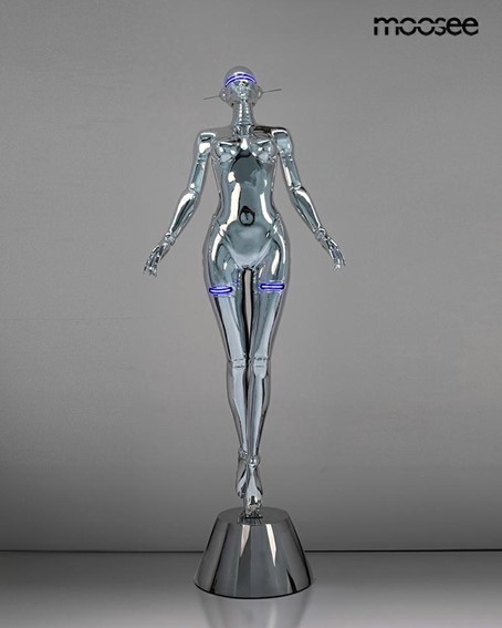 Lampa Podłogowa CYBER WOMAN STAND Srebrny