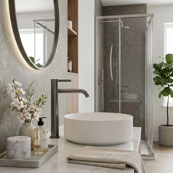 Bateria Umywalkowa Wysoka RIVO Tytan