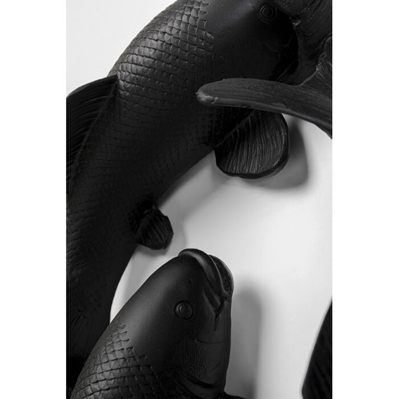 Dekoracja Ścienna SCHOOL OF KOI 160cm Czarny