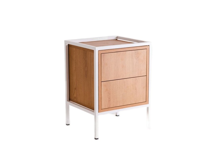 Regał Skap 1R1 Drawer x2 45x40x60 Dąb/Biały