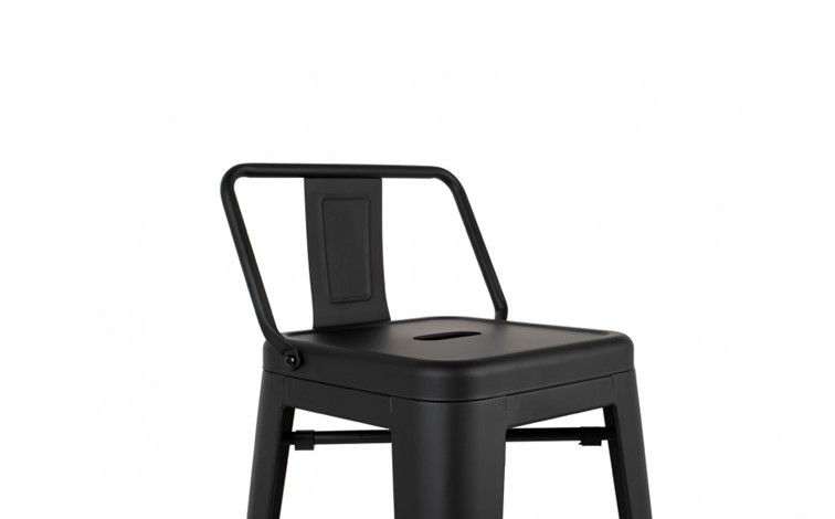 Krzesło Barowe TOWER BACK 66 Czarny