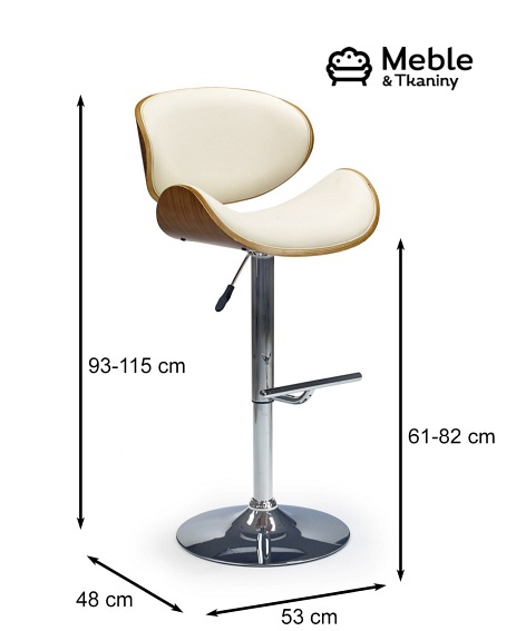 Hoker H44 61-82cm Orzech/Kremowy