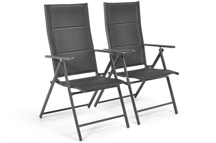 Zestaw Ogrodowy (Stół PORTO + Krzesła MODENA) 6-Osobowy Czarny