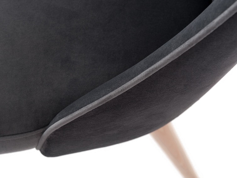 Krzesło Spring 45x50x85 Szary Bez/Naturalny