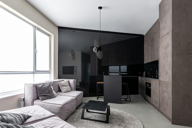 Lampa Wisząca FERMI K-5382 Czarny/Grafitowy