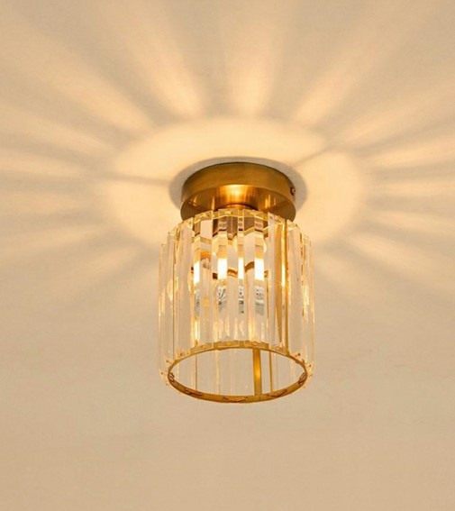 Lampa Sufitowa Plafon REY Złoty