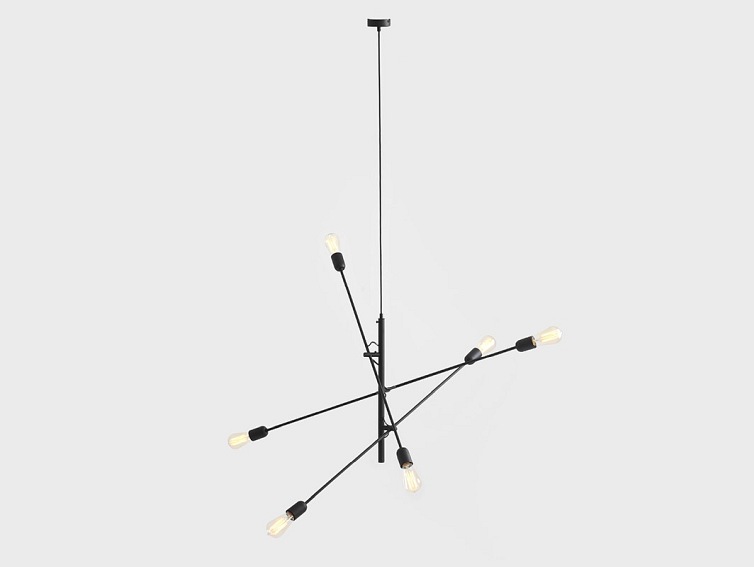 Lampa wisząca TWIGO 6 – czarny