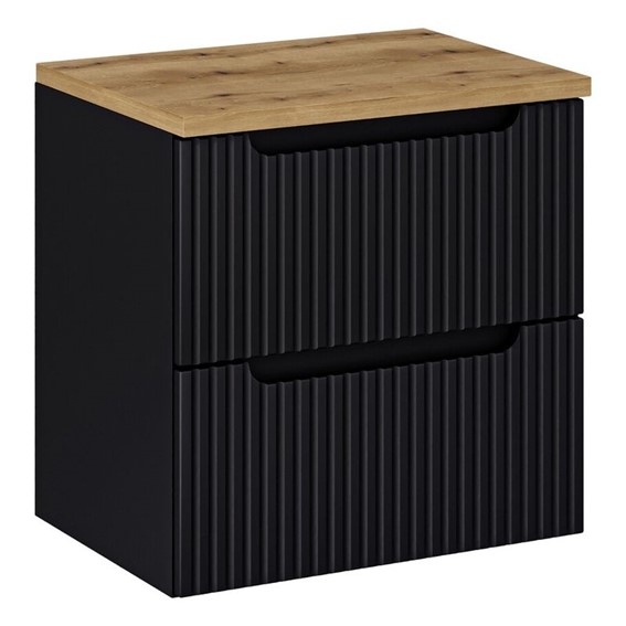 Zestaw Meblowy NOVA 60cm Dąb Wotan/Czarny Mat