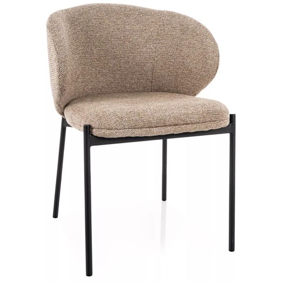 Krzesło KIOTO Beż/Czarny Mat