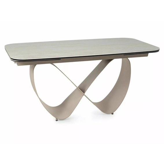 Stół Rozkładany INFINITY Ceramic (240-160)x95cm Beż Mat/Kaszmir