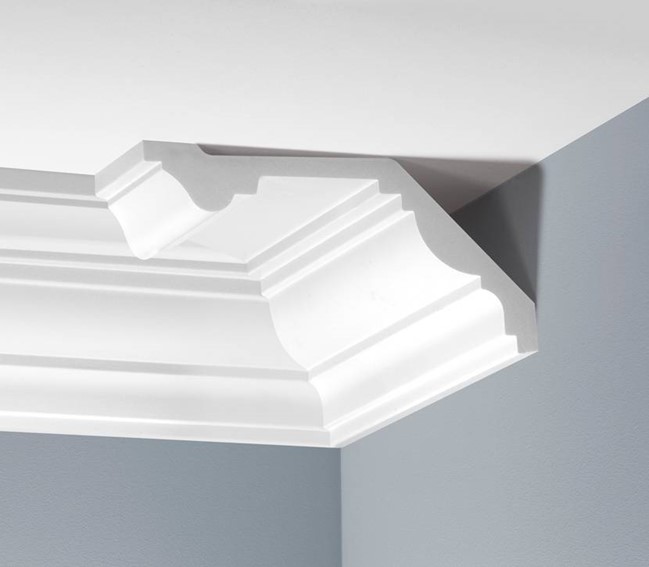 Listwa Gzymsowa Gładka LGG-09 240 cm Biały