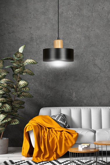 Lampa Sufitowa TORIN 1 Czarny