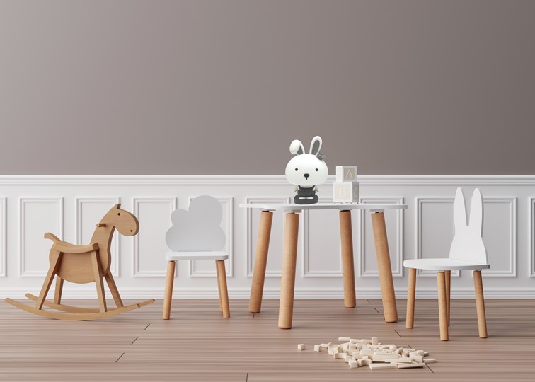 Lampka Dekoracyjna Króliczek LED Biały/Szary