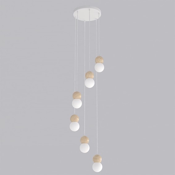 Lampa Wisząca LOOP 6 Biały