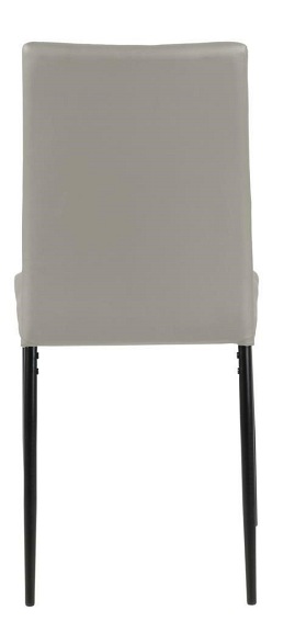 Krzesło DEMINA BEIGE PU Czarny/Beżowy Ekoskóra