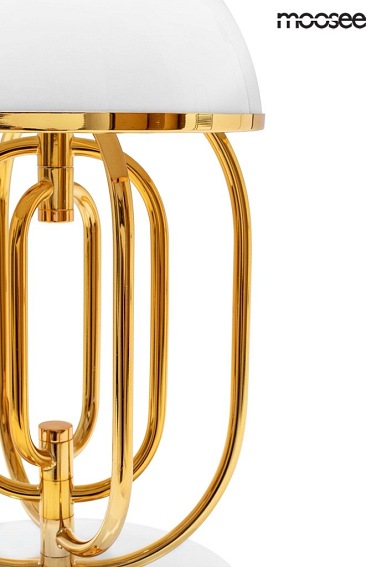 Lampa Stołowa BOTTEGA Złoty/Biały