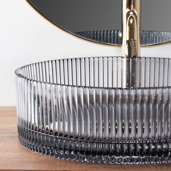 Umywalka Nablatowa INGRID Szary