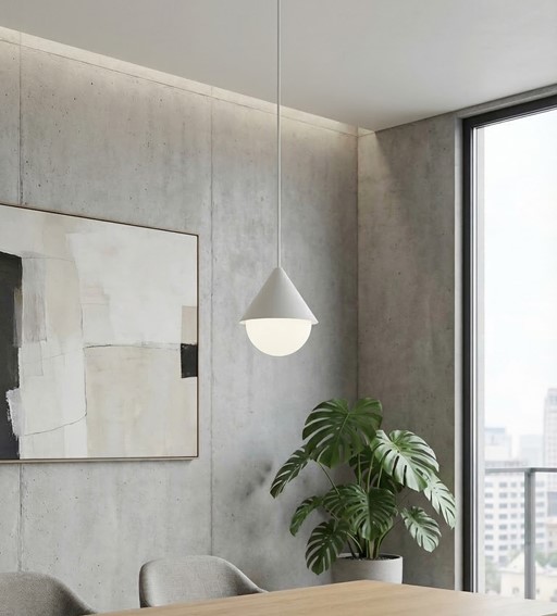 Lampa Wisząca GIRO 1 Czarny/Biały