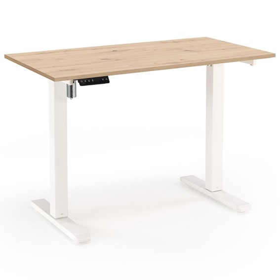 Biurko B53 Dąb Artisan/Biały