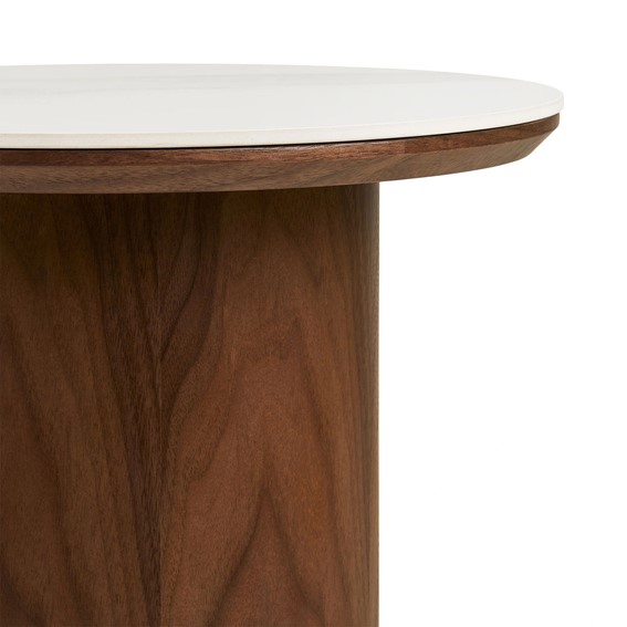 Stolik Kawowy NOLI fi40 Beżowy/Brązowy