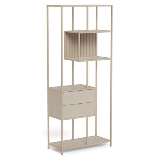 Regał SEAFORD II z Szufladami Beżowy