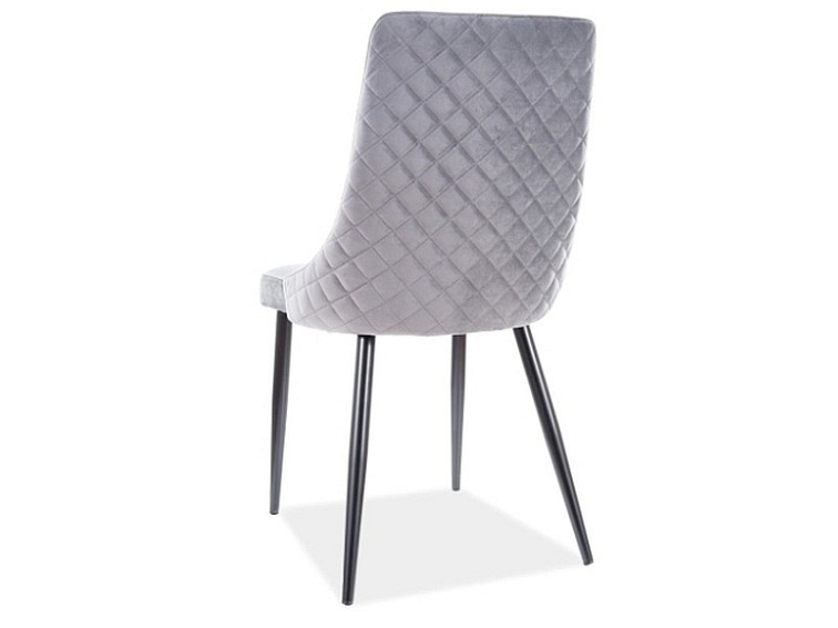 Krzesło PIANO B Velvet Czarny/Szary