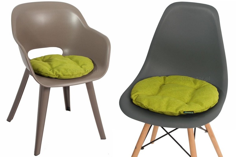 Okrągła Poduszka na Krzesło Ofelia 36cm Limonkowy