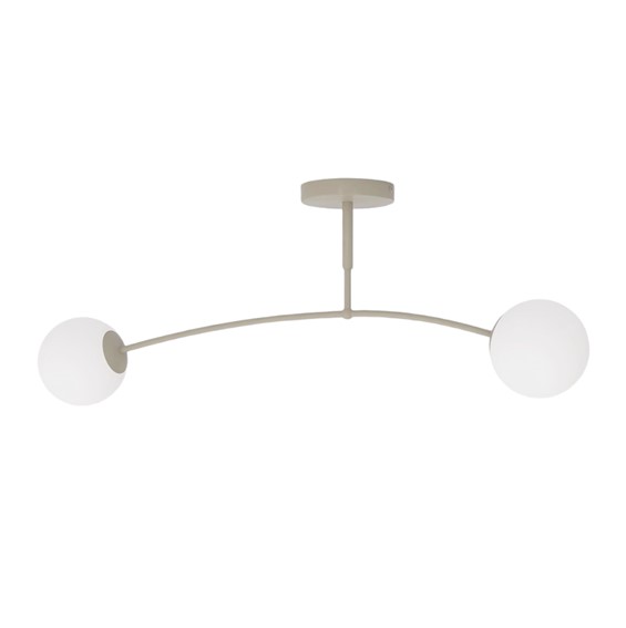 Lampa Sufitowa PREGOS 2 Beżowy/Biały