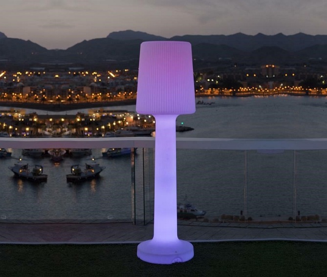 Lampa ogrodowa Carmen B 165 Biała, LED Zasil. Solarne Akumulatorowe