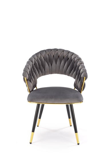 Krzesło K551 Popielaty/Czarny/Złoty