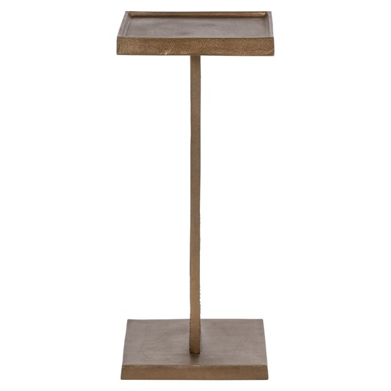 Stolik FOLEY 25x25cm Antyczny Mosiądz
