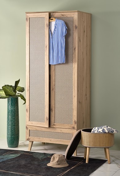 Szafa BORNEO S-1 Dąb Artisan/Czarny