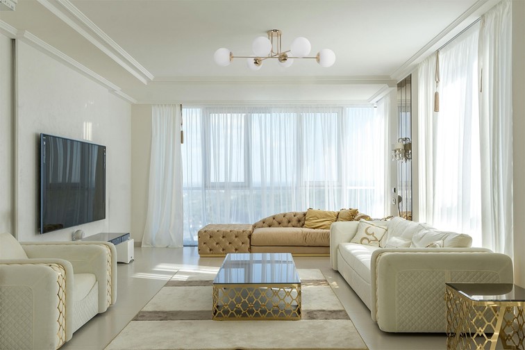 Lampa Sufitowa LUMIA K-5404 Biały/Złoty