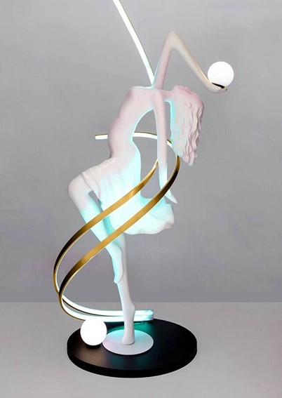 Lampa Podłogowa DANCING QUEEN Biały