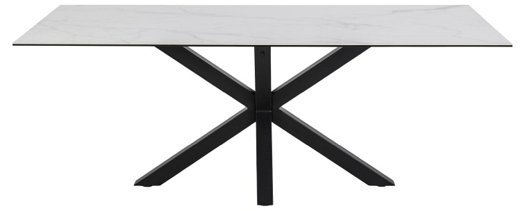 Stół Heaven 100x200 Biały/Czarny