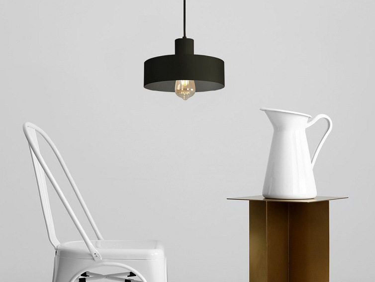 Lampa wisząca FAY 1 M – czarny