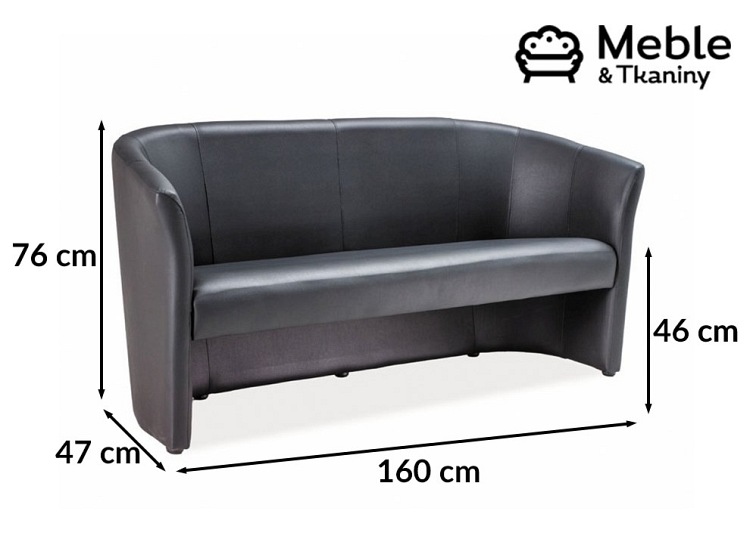 Sofa TM-3 Czarny