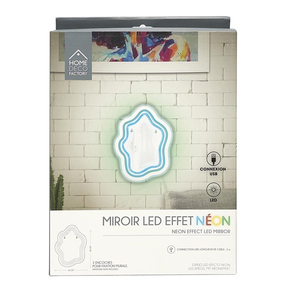 Lustro Led z Neonowym Oświetleniem