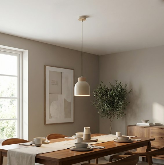 Lampa Wisząca VIGO 1 Beżowy