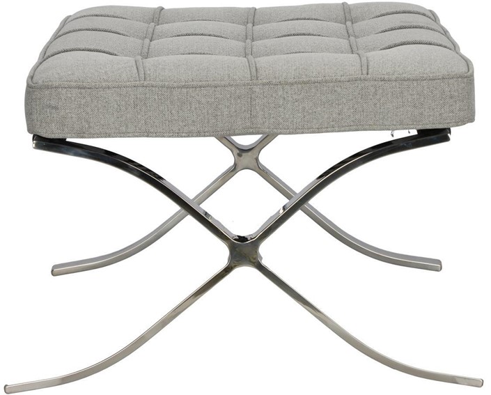 Podnóżek BA1 Tkanina Jasny Szary